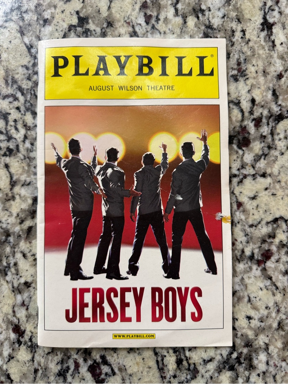 Jersey Boys Playbill